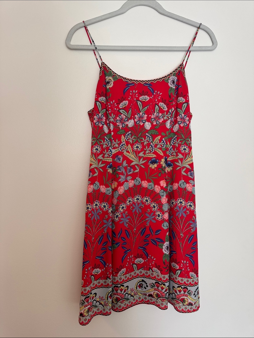 Alice + Olivia Red Floral Mini Dress